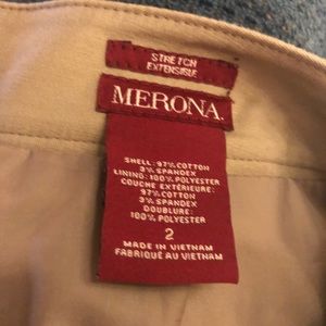 Merona khaki colored pencil skirt